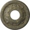 Ekena Millwork Leaf Ceiling Medallion (Canopies up to 4 3/4"), 11 3/8"OD x 3 5/8"ID x 1 1/8"P, Witch Hazel Crackle CM11LFWHC - alternate 1